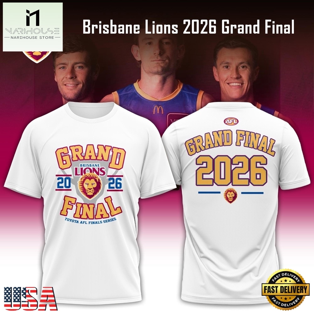 Brisbane Lions 2026 Grand Final White T Shirt, Hot 3D Shirt Trend Brisbane Lions 2026 Grand Final White T Shirt, Hot 3D Shirt Trend