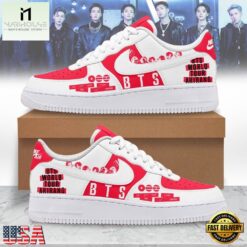 BTS World Tour Arirang Custom Air Force 1 Sneakers Shoes, Music Artist AF1 Shoes Bts World Tour Arirang Custom Air Force 1 Sneakers Shoes