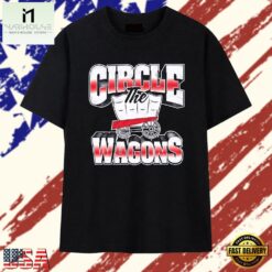 Buffalo Bills Circle The Wagons Graphic T Shirt, Stylish 2D Graphic Shirt Buffalo Bills Circle The Wagons Graphic T Shirt