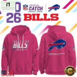Buffalo Bills Crucial Catch 2026 Pink Limited Edition Hoodie Shirt, Hot 3D Shirt Trend Buffalo Bills Crucial Catch 2026 Pink Limited Edition Hoodie Shirt