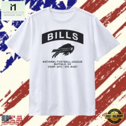 Buffalo Bills National Football League AFC East Team Logo T Shirt, Stylish 2D Graphic Shirt Buffalo Bills National Football League Afc East Team Logo T Shirt