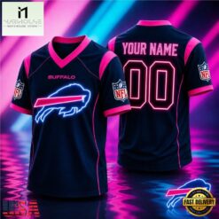 Buffalo Bills NFL Electric Glow Custom Football Jersey, NFL Team Football Jersey Buffalo Bills Nfl Electric Glow Custom Football Jersey