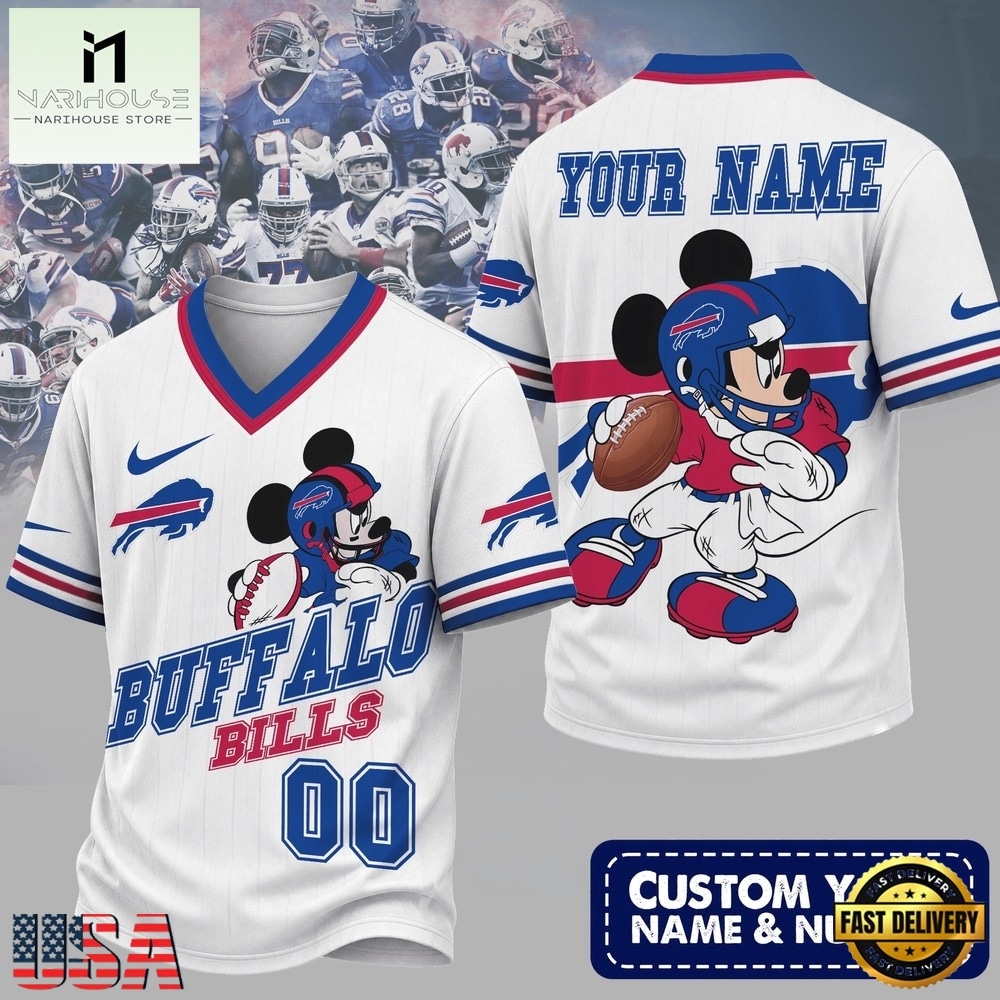 Buffalo Bills NFL Mickey Quarterback Football Jersey, NFL Team Football Jersey Buffalo Bills NFL Mickey Quarterback Football Jersey, NFL Team Football Jersey