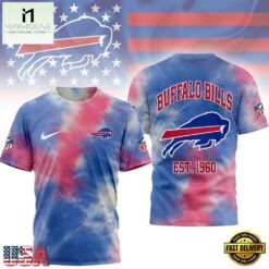 Buffalo Bills NFL Sunday Legends Tie Dye 3D Shirt, NFL Sporty Shirt Buffalo Bills Nfl Sunday Legends Tie Dye 3D Shirt