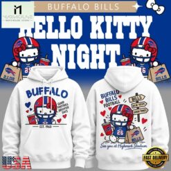 Buffalo Bills x Hello Kitty 2026 Limited Edition Hoodie, Hot 3D Shirt Trend Buffalo Bills X Hello Kitty 2026 Limited Edition Hoodie