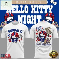 Buffalo Bills x Hello Kitty 2026 Limited Edition T Shirt, Hot 3D Shirt Trend Buffalo Bills X Hello Kitty 2026 Limited Edition T Shirt