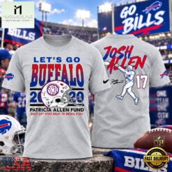 Buffalo Bills x Josh Allen 2026 Let’s Go Buffalo Patricia Allen Fund Graphic T Shirt, Hot 3D Shirt Trend Buffalo Bills X Josh Allen 2026 Let S GO Buffalo Patricia Allen Fund Graphic T Shirt