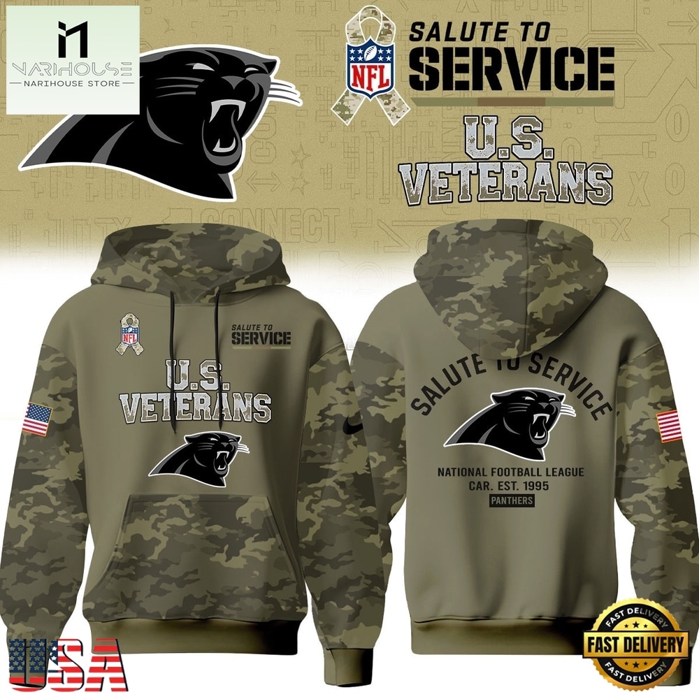 Carolina Panthers NFL US Veterans Salute To Service 2026 Hoodie Shirt, NFL Sporty Shirt Carolina Panthers NFL US Veterans Salute To Service 2026 Hoodie Shirt, NFL Sporty Shirt