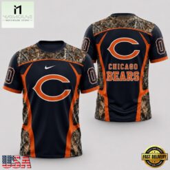 Chicago Bears 2026 NFL Hunting Camo 3D Shirt, NFL Sporty Shirt Chicago Bears 2026 Nfl Hunting Camo 3D Shirt