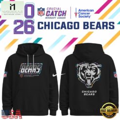 Chicago Bears NFL Crucial Catch 2026 Limited Edition Black Hoodie Shirt, NFL Sporty Shirt Chicago Bears Nfl Crucial Catch 2026 Limited Edition Black Hoodie Shirt