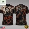 Chicago Bears NFL Michael Myers Sunday Nightmares Horror Halloween 3D T Shirt, NFL Sporty Shirt Chicago Bears Nfl Michael Myers Sunday Nightmares Horror Halloween 3D T Shirt
