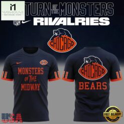 Chicago Bears NFL Rivalries Return Of The Monsters 2026 T Shirt, Hot 3D Shirt Trend Chicago Bears Nfl Rivalries Return OF The Monsters 2026 T Shirt