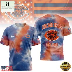 Chicago Bears NFL Sunday Legends Tie Dye 3D Shirt, NFL Sporty Shirt Chicago Bears Nfl Sunday Legends Tie Dye 3D Shirt