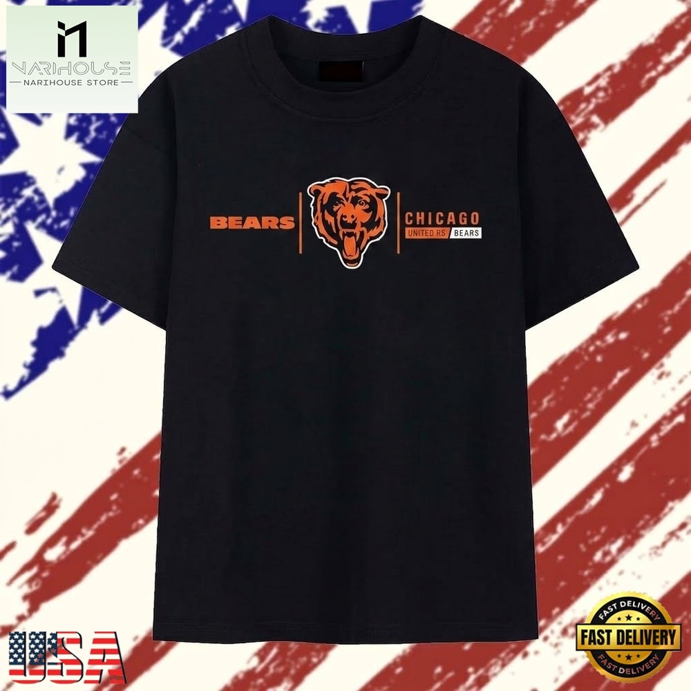 Chicago Bears United as Bears Logo NFL Football T Shirt.jfif, Stylish 2D Graphic Shirt Chicago Bears United as Bears Logo NFL Football T Shirt.jfif, Stylish 2D Graphic Shirt