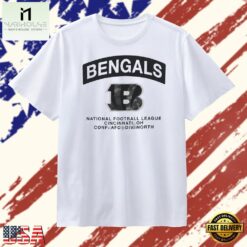 Cincinnati Bengals National Football League AFC North Logo T Shirt, Stylish 2D Graphic Shirt Cincinnati Bengals National Football League Afc North Logo T Shirt