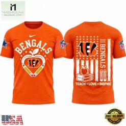 Cincinnati Bengals x Teacher Appreciation Night 2026 Limited Edition T Shirt, Hot 3D Shirt Trend Cincinnati Bengals X Teacher Appreciation Night 2026 Limited Edition T Shirt
