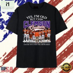 Clemson Tigers Football Greatness Legends Signatures Vintage T Shirt, Stylish 2D Graphic Shirt Clemson Tigers Football Greatness Legends Signatures Vintage T Shirt
