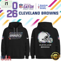 Cleveland Browns NFL Crucial Catch 2026 Limited Edition Black Hoodie Shirt, NFL Sporty Shirt Cleveland Browns Nfl Crucial Catch 2026 Limited Edition Black Hoodie Shirt