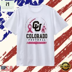 Colorado Buffaloes football Fight Together Breast Cancer Awareness T Shirt, Stylish 2D Graphic Shirt Colorado Buffaloes Football Fight Together Breast Cancer Awareness T Shirt