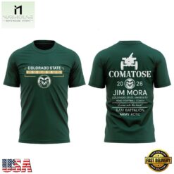 Colorado State Rams Football Jim Mora Border War Ceremony 2026 T Shirt, Hot 3D Shirt Trend Colorado State Rams Football Jim Mora Border War Ceremony 2026 T Shirt