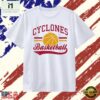 Cyclones Basketball Team Logo College Sports T Shirt, Stylish 2D Graphic Shirt Cyclones Basketball Team Logo College Sports T Shirt