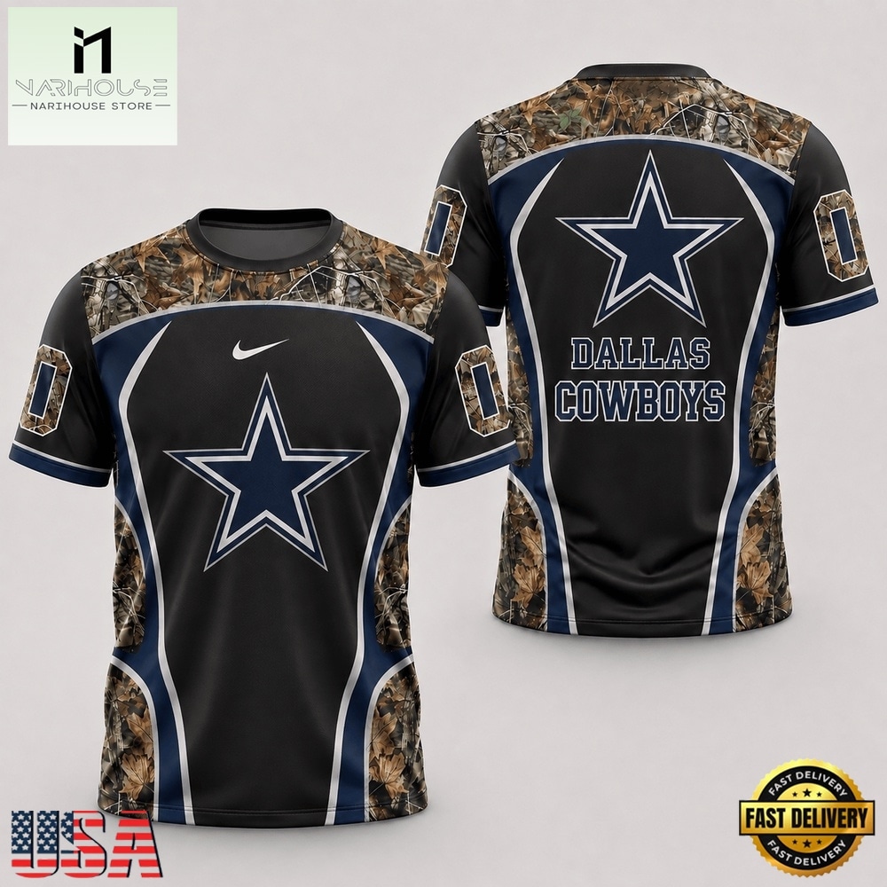 Dallas Cowboys 2026 NFL Hunting Camo 3D Shirt, NFL Sporty Shirt Dallas Cowboys 2026 NFL Hunting Camo 3D Shirt, NFL Sporty Shirt