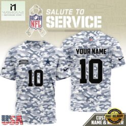 Dallas Cowboys 2026 NFL Salute to Service Camo New Design 3D Shirt, NFL Sporty Shirt Dallas Cowboys 2026 Nfl Salute TO Service Camo New Design 3D Shirt