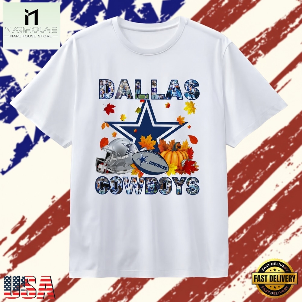 Dallas Cowboys Football Autumn Fall Pumpkin Graphic T Shirt, Stylish 2D Graphic Shirt Dallas Cowboys Football Autumn Fall Pumpkin Graphic T Shirt, Stylish 2D Graphic Shirt