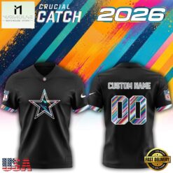 Dallas Cowboys NFL 2026 Crucial Catch Limited Edition Black Football Jersey, Trending Football Shirt Dallas Cowboys Nfl 2026 Crucial Catch Limited Edition Black Football Jersey