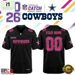 Dallas Cowboys NFL Crucial Catch 2026 Black Limited Edition Football Jersey, Trending Football Shirt Dallas Cowboys Nfl Crucial Catch 2026 Black Limited Edition Football Jersey