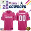 Dallas Cowboys NFL Crucial Catch 2026 Pink Limited Edition Football Jersey, Trending Football Shirt Dallas Cowboys Nfl Crucial Catch 2026 Pink Limited Edition Football Jersey