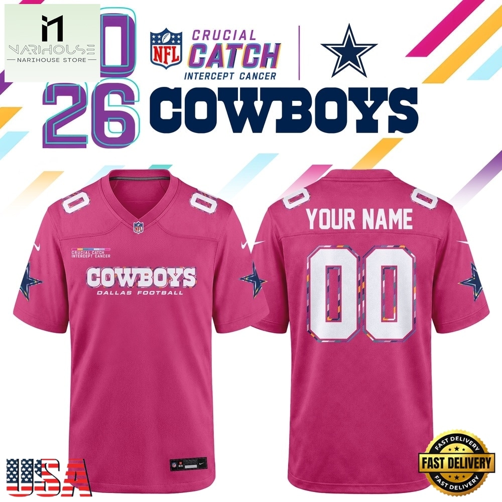 Dallas Cowboys NFL Crucial Catch 2026 Pink Limited Edition Football Jersey, Trending Football Shirt Dallas Cowboys NFL Crucial Catch 2026 Pink Limited Edition Football Jersey, Trending Football Shirt
