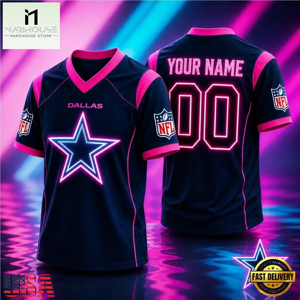 Dallas Cowboys NFL Electric Glow Custom Football Jersey, NFL Team Football Jersey Dallas Cowboys NFL Electric Glow Custom Football Jersey, NFL Team Football Jersey