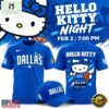 Dallas Mavericks x Hello Kitty 2027 Special New T Shirt, Hot 3D Shirt Trend Dallas Mavericks X Hello Kitty 2027 Special New T Shirt