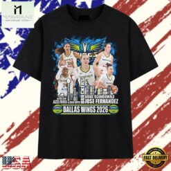 Dallas Wings 2026 Team Roster Paige Bueckers Basketball Fan T Shirt, Stylish 2D Graphic Shirt Dallas Wings 2026 Team Roster Paige Bueckers Basketball Fan T Shirt
