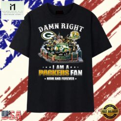 Damn Right I Am A Packers Fan Lambeau Champions Graphic T Shirt, Stylish 2D Graphic Shirt Damn Right I AM A Packers Fan Lambeau Champions Graphic T Shirt