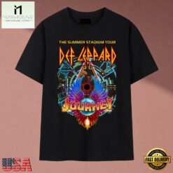 Def Leppard And Journey The Summer Stadium Tour Graphic T Shirt, Music Fan 2D Shirt Def Leppard And Journey The Summer Stadium Tour Graphic T Shirt