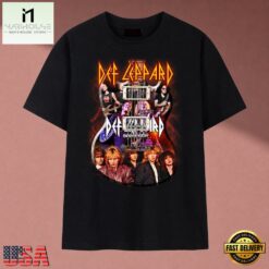 Def Leppard Guitar Graphic Heavy Metal Rock Band T Shirt, Music Fan 2D Shirt Def Leppard Guitar Graphic Heavy Metal Rock Band T Shirt