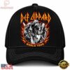 Def Leppard World Tour Band Photo Flame Graphic Classic Baseball Cap