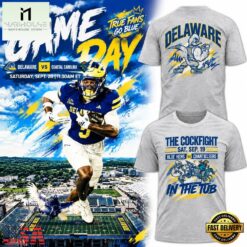 Delaware Fightin’ Blue Hens Football The Cockfight In The Tub 2026 T Shirt, Hot 3D Shirt Trend Delaware Fightin Blue Hens Football The Cockfight IN The Tub 2026 T Shirt