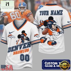 Denver Broncos NFL Mickey Quarterback Football Jersey, NFL Team Football Jersey Denver Broncos Nfl Mickey Quarterback Football Jersey