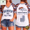 Denver Broncos NFL vs All Y' All United We Stand V Neck T Shirt, Trendy NFL V Neck Tee Denver Broncos Nfl VS All Y All United WE Stand V Neck T Shirt