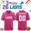Detroit Lions NFL Crucial Catch 2026 Pink Limited Edition Football Jersey, Trending Football Shirt Detroit Lions Nfl Crucial Catch 2026 Pink Limited Edition Football Jersey