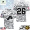 Detroit Lions NFL Salute to Service Custom Name & Number Camo 3D Shirt, NFL Sporty Shirt Detroit Lions Nfl Salute TO Service Custom Name Number Camo 3D Shirt