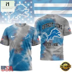 Detroit Lions NFL Sunday Legends Tie Dye 3D Shirt, NFL Sporty Shirt Detroit Lions Nfl Sunday Legends Tie Dye 3D Shirt