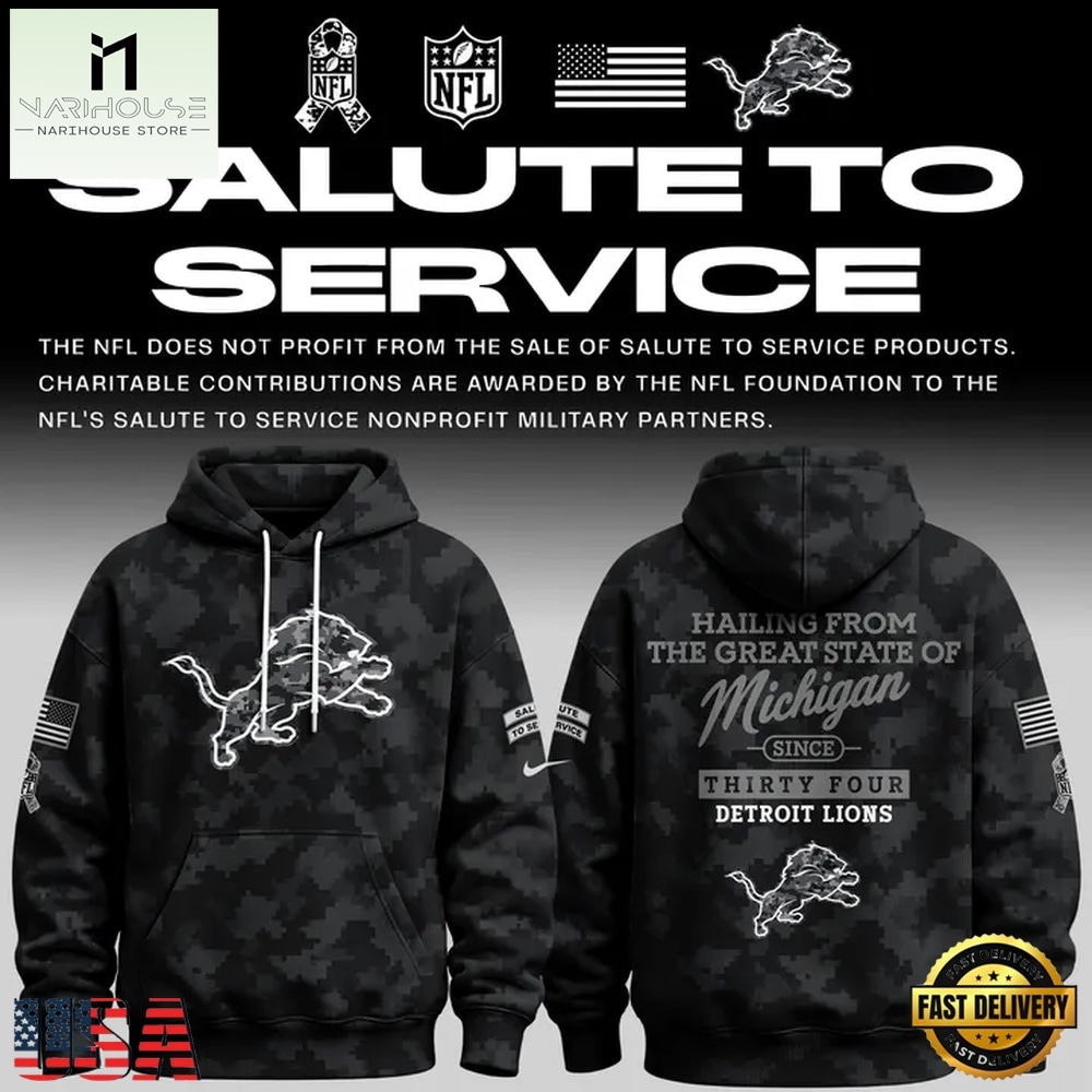 Detroit Lions Salute to Service Camo 2026 Black Hoodie, Hot 3D Shirt Trend Detroit Lions Salute to Service Camo 2026 Black Hoodie, Hot 3D Shirt Trend