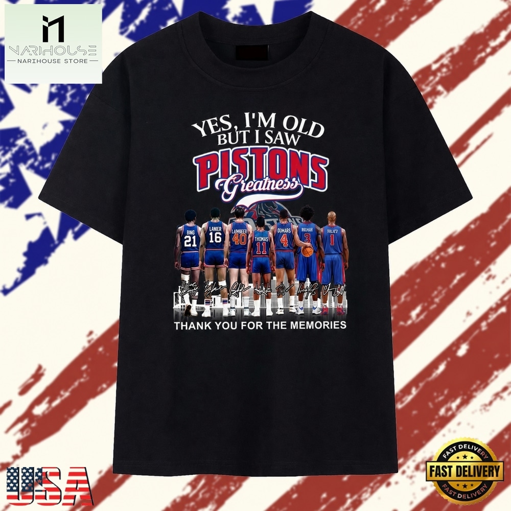 Detroit Pistons Greatness Signatures Vintage Basketball T Shirt, Stylish 2D Graphic Shirt Detroit Pistons Greatness Signatures Vintage Basketball T Shirt, Stylish 2D Graphic Shirt