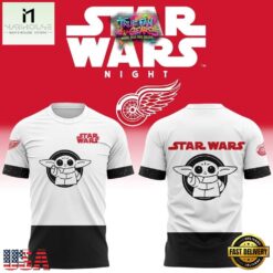Detroit Red Wings x Star Wars Night 2026 Special New T Shirt, Hot 3D Shirt Trend Detroit Red Wings X Star Wars Night 2026 Special New T Shirt