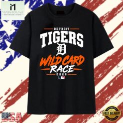 Detroit Tigers Wild Card Race 2026 MLB Baseball T Shirt, Stylish 2D Graphic Shirt Detroit Tigers Wild Card Race 2026 Mlb Baseball T Shirt