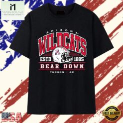 Distressed Arizona Wildcats Bear Down Tucson AZ Estd 1885 T Shirt, Stylish 2D Graphic Shirt Distressed Arizona Wildcats Bear Down Tucson AZ Estd 1885 T Shirt